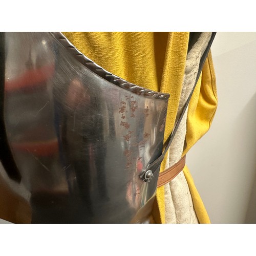 2066 - Replica 15th/16th Century Armour comprising of a Gambeson Padded Jacket, Yellow and Black Tabard, St... 