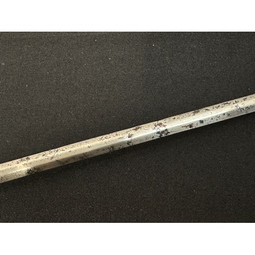 2076 - Rapier Sword with fullered double edged blade 792mm in length, marked 