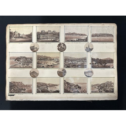 2081 - Folder Display of cut down Royal Navy Cap tallies to include: HMS Victory, HMS Duke of Wellington Ro... 