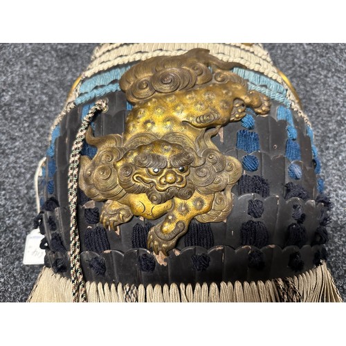 2093 - Japanese Samurai Armour Breastplate Dō or dou . Originally purchased at Sotheby's and retains lot la... 