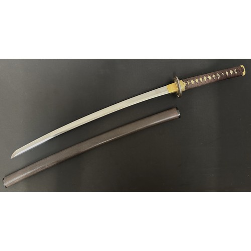 2100 - Japanese Kan'ei era Wakizashi Sword circa 1624-1644. The sword is complete with a NTHK Shinsa 2003 C... 