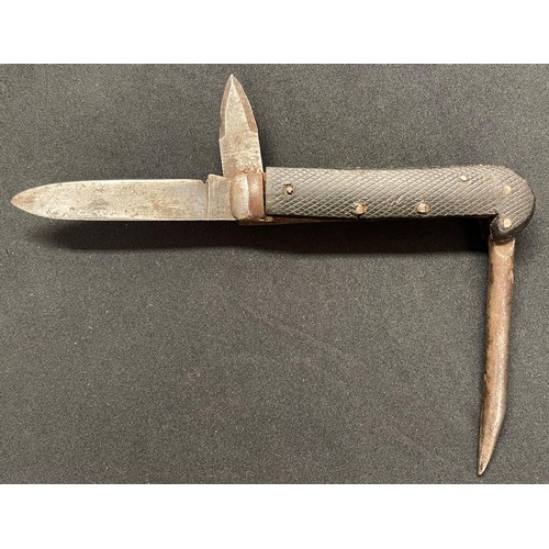 2104 - Jack Knife by Hale Brothers, Sheffield. 84mm long single edged blade, maker marked 