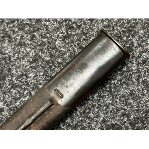 2105 - WW1 British P13 Bayonet with single edged fullered blade 430mm in length maker marked and dated 