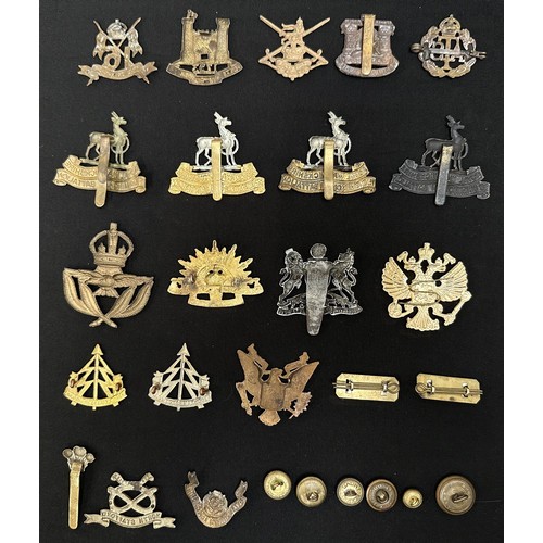 2113 - British Army Cap badge collection WW1/ WW2.