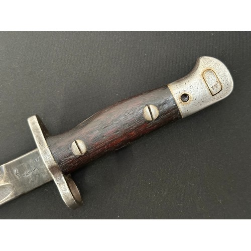 2119 - WW1 British 1907 Pattern Bayonet with single edged fullered blade 430mm in length. Maker marked and ... 