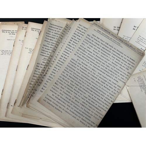 2130 - WW1 Imperial German Documentation comprising of Official Bulletins to the French Population of Longw... 