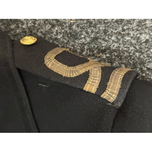 2153 - WW2 British Royal Navy Officers Greatcoat. Named to 