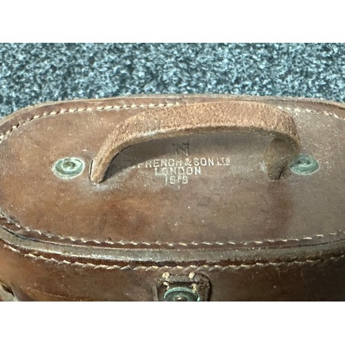 2164 - WW2 British leather heliograph case, Helio 5