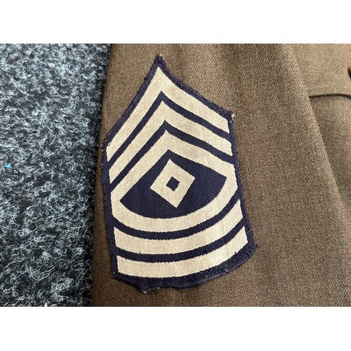 2169 - WW2 US Army Master Sgt's Jacket with full insignia for 16th Infantry Regiment, 1st Infantry Division... 