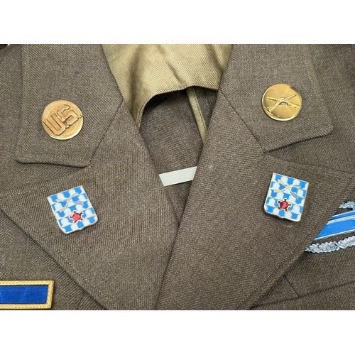 2169 - WW2 US Army Master Sgt's Jacket with full insignia for 16th Infantry Regiment, 1st Infantry Division... 