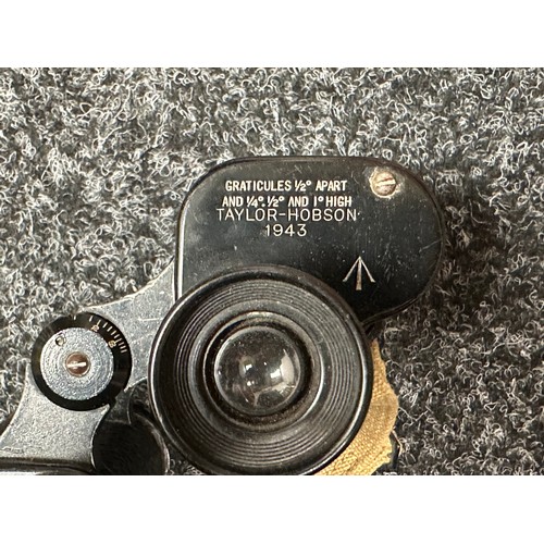 2179 - WW2 British Binoculars Prism No.2 MKIII x 6. Serial number 286872. WD Broad Arrow marked along with ... 