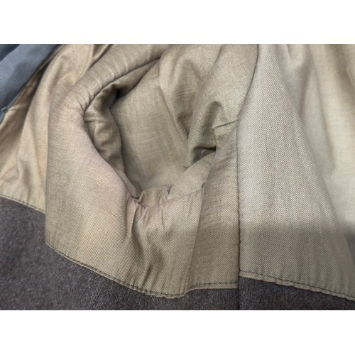 2203 - WW2 US Army Coat Mackinaw Olive Drab. OD Cotton Duck with matching shawl collar. Blanket wool lined.... 