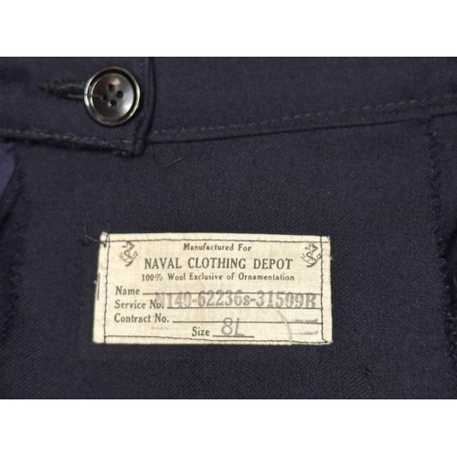 2224 - WW2 Pattern US Navy WAVES Uniform comprising of jacket with insignia and black plastic buttons, appr... 