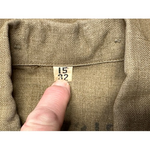 2235 - WW2 US Army Ordnance Corps Enlisted Mans Jacket with US 8th Army Shoulder Sleeve Insignia, Sgt's Str... 