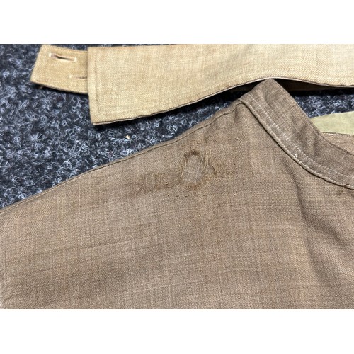 2236 - WW2 US Officers Chocolate shirt with makers label to neck: US Regulation Officers Shirt, label to ne... 