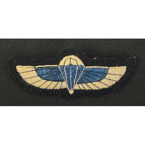 2241 - Mixed militaria to include: WW2 British Home Guard printed shoulder title, uniform removed: Denim BD... 