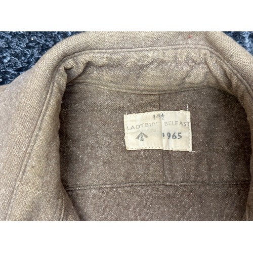 2279 - Post War British Army Other Ranks Angola Wool Shirts x 2. One maker marked and dated 