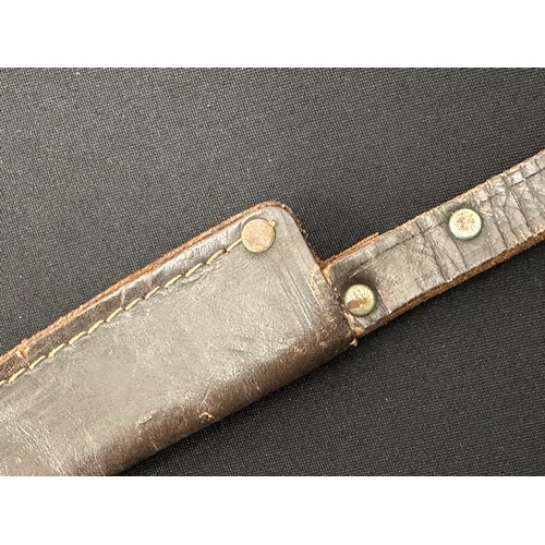 2284 - German Hunting Knife with single edged fullered blade 90mm in length. Maker marked 