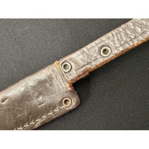 2284 - German Hunting Knife with single edged fullered blade 90mm in length. Maker marked 