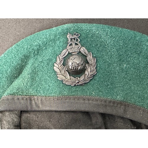 2285 - Postwar British Berets to include Royal Marines x 2 complete with ERII cap badges, Parachute Regt, R... 