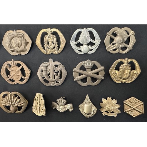 2288 - A collection of Royal Netherlands Army Cap Badges.