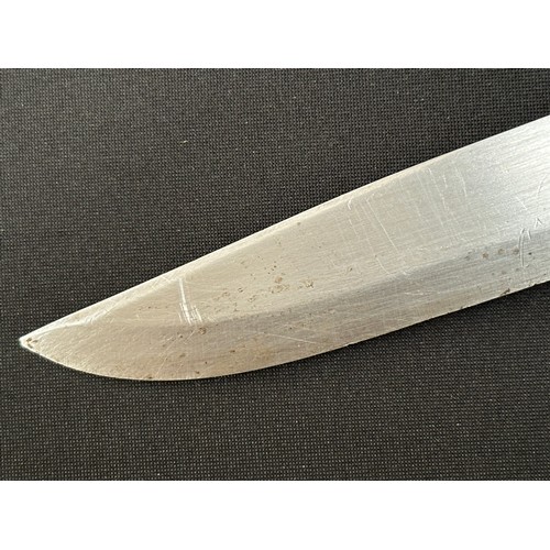 2296 - Norwegian Puukko style knife with single edged blade 134mm in length. Maker marked 