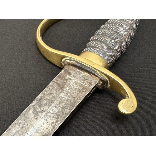 2312 - Victorian Police Hanger Sword with curved fullered single edged blade 610mm in length engraved to 