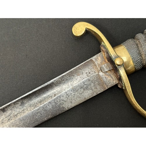 2312 - Victorian Police Hanger Sword with curved fullered single edged blade 610mm in length engraved to 