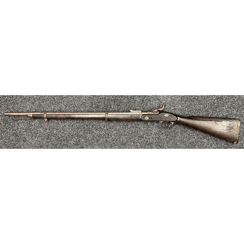 2323 - .577 Snider–Enfield Conversion Rifle. Lock marked Crown VR and dated 1862. No serial number. Barrel ... 