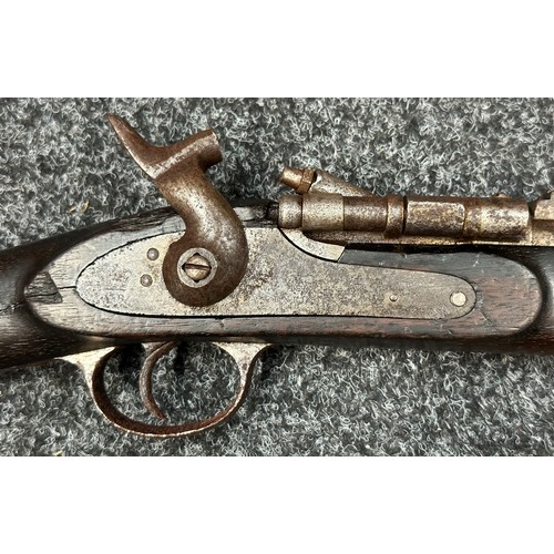 2323 - .577 Snider–Enfield Conversion Rifle. Lock marked Crown VR and dated 1862. No serial number. Barrel ... 