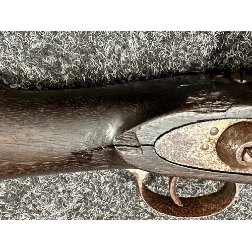 2323 - .577 Snider–Enfield Conversion Rifle. Lock marked Crown VR and dated 1862. No serial number. Barrel ... 