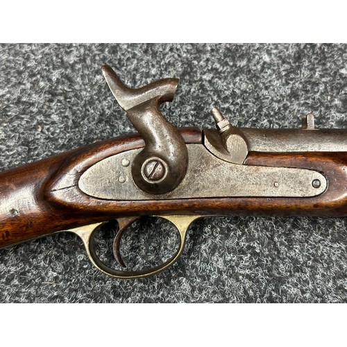 2324 - Percussion Cap 1856 Pattern Enfield Cavalry Carbine. No serial number. Barrel length 530mm. Overall ... 