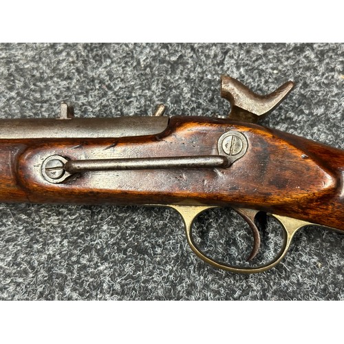 2324 - Percussion Cap 1856 Pattern Enfield Cavalry Carbine. No serial number. Barrel length 530mm. Overall ... 