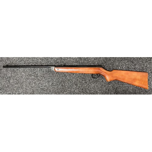 2326 - BSA Meteor .22 cal air rifle serial number TB55211. Working order. Barrel length 455mm. Iron sights.... 