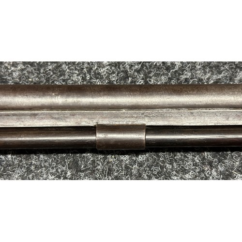 2334 - Percussion Cap Musket by Manton with 870mm long barrel, bore approx. 17mm. Lock is marked 