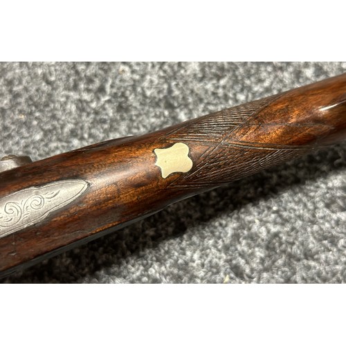 2334 - Percussion Cap Musket by Manton with 870mm long barrel, bore approx. 17mm. Lock is marked 