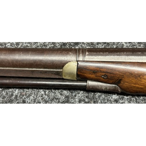 2334 - Percussion Cap Musket by Manton with 870mm long barrel, bore approx. 17mm. Lock is marked 