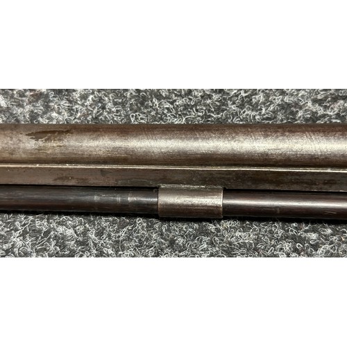 2334 - Percussion Cap Musket by Manton with 870mm long barrel, bore approx. 17mm. Lock is marked 