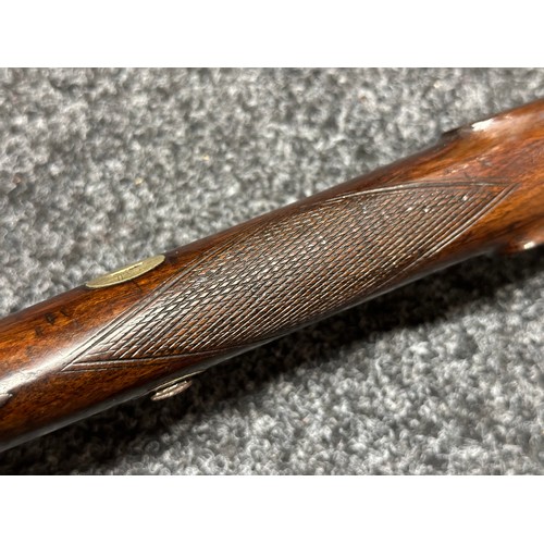 2334 - Percussion Cap Musket by Manton with 870mm long barrel, bore approx. 17mm. Lock is marked 