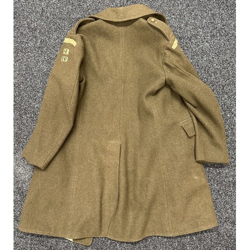 2158 - WW2 British Home Guard Greatcoat. 1939 Pattern. Size No.3. Complete with label.