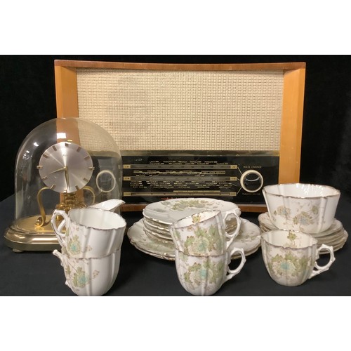 100 - A Defiant radio AF22 radio; an Aynsley part tea service comprising cups, saucers, plates, bowl, etc;... 