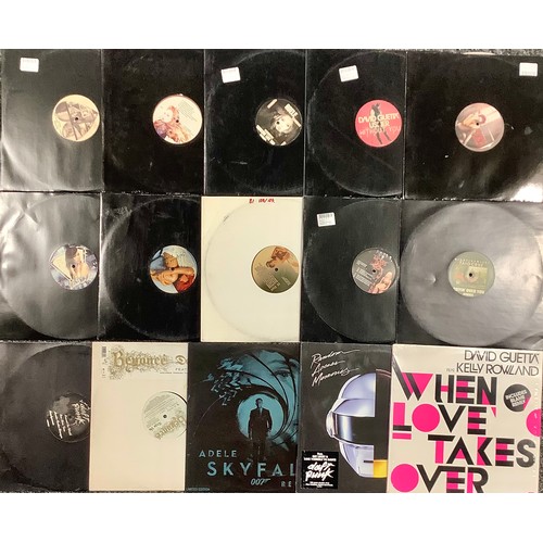 132 - Vinyl Records – LP’s, 12” Singles and Mixing Records including David Guetta Feet. Kelly Rowland – Wh... 