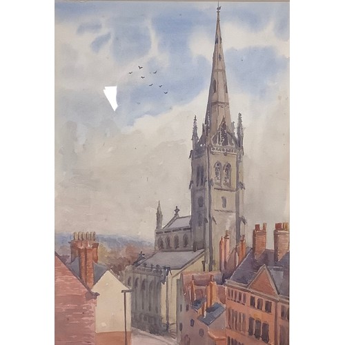 193 - English School (early 20th century)
Derby
watercolour, 30cm x 20cm