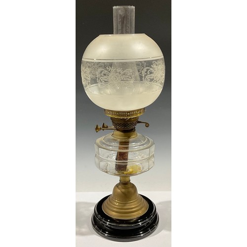 229 - A Victorian oil lamp