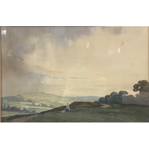 269 - Percy Lancaster (1878 - 1951)
Admiring The Hilltop View  
signed, watercolour, 31cm x 47cm