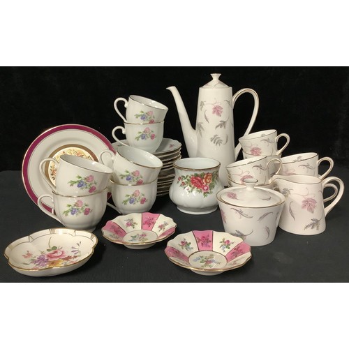 294 - A Tuscan Windswept pattern tea service for six; a Czechoslovakian tea set for six; others, including... 