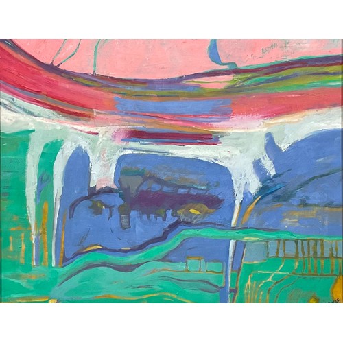 325 - Modern British School
Abstract Landscape,
oil on canvas, 38.5cm x 48.5cm; others, similar (3)