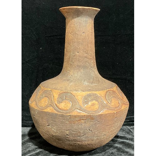 351 - A large Art Pottery vase, Grace Potteries, Cornwall, 39cm high