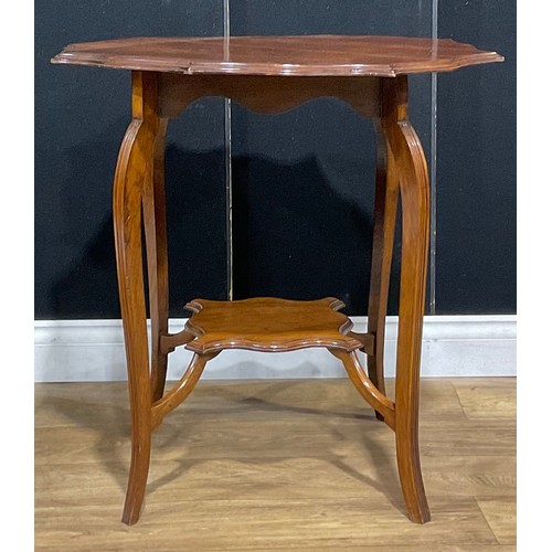 211 - An early 20th century mahogany occasional table, 69cm high, 66cm wide