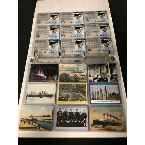 395 - An album of Titanic collectors cards